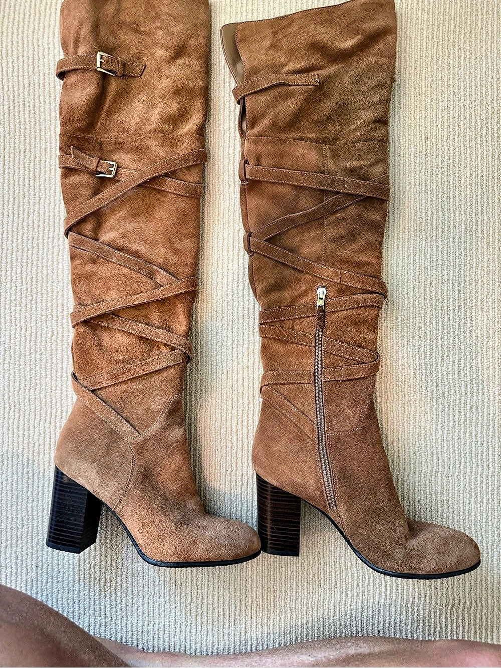 Sam Edelman Suede Knee-High Boots – Size 7